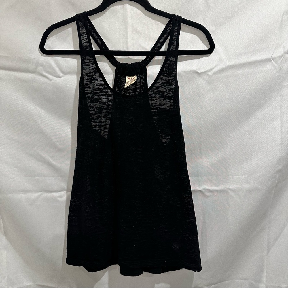 Faded Glory Black Sheer Tank Top
